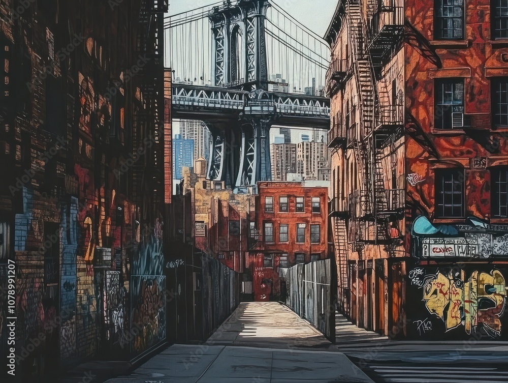 Fototapeta premium City graffiti.