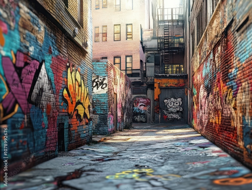 Fototapeta premium City graffiti.