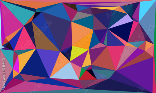 Vibrant Polygon Background Collection: Abstract Geometric Patterns in Bold and Pastel Hues