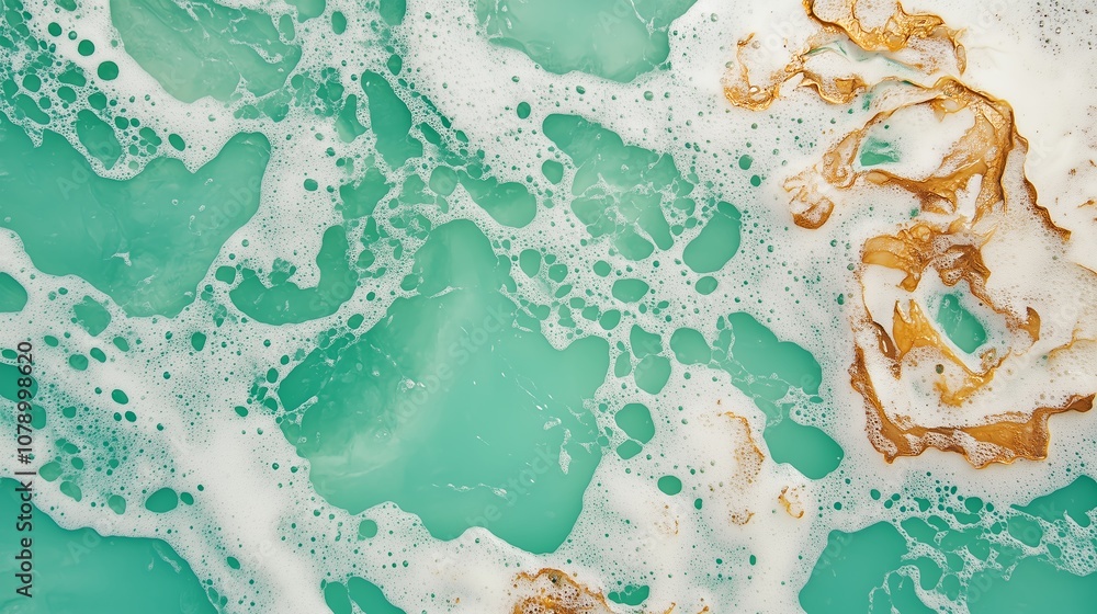 Naklejka premium 海と波