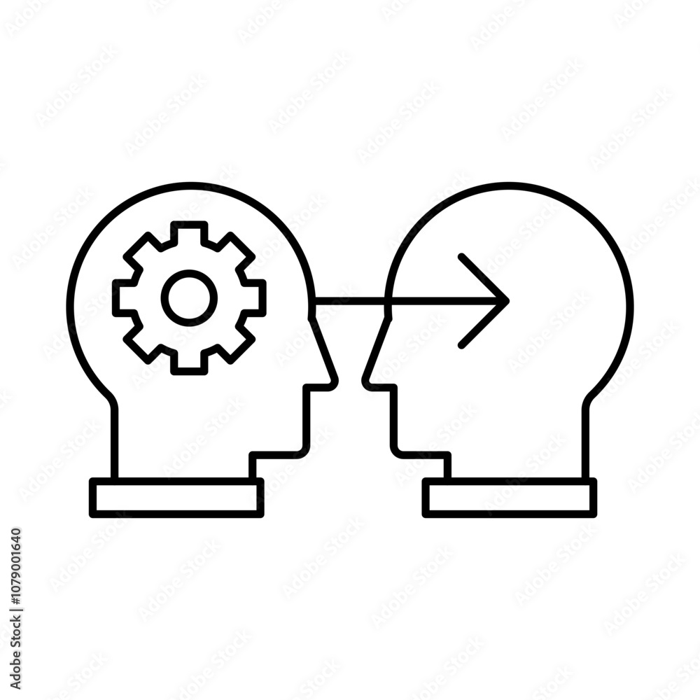 Buddy and Mentor Program Icon – Gear with Person, Representing Guidance, Employee Support, and Knowledge Sharing. Buddy and Mentor Program Icon – Gear with Person, Representing Guidance, Employee Support, and Knowledge Sharing.