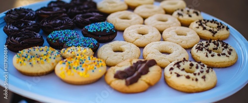 Assorted Donuts on a Plate