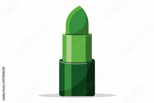 lipstick over white background vector art illustration photo