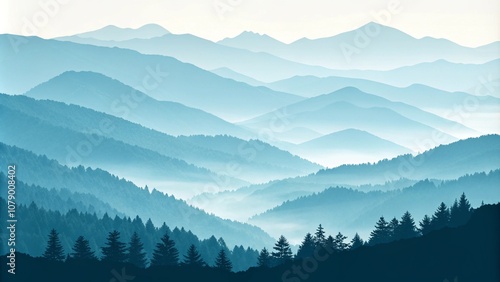 winter mountain landscape 