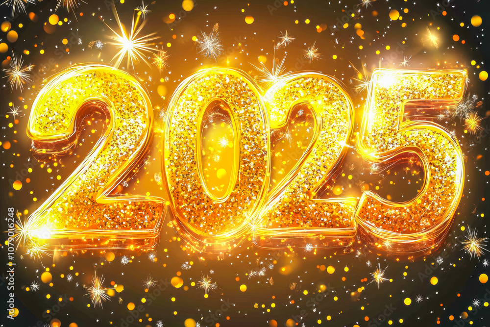 a layout with the figures of 2025, for advertising. New Year. a layout with the figures of 2025, for advertising. New Year.