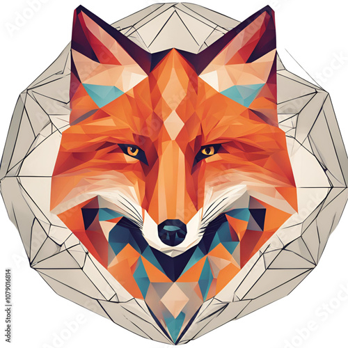 fox head vector