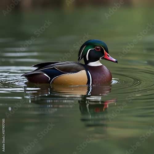 duck on the water