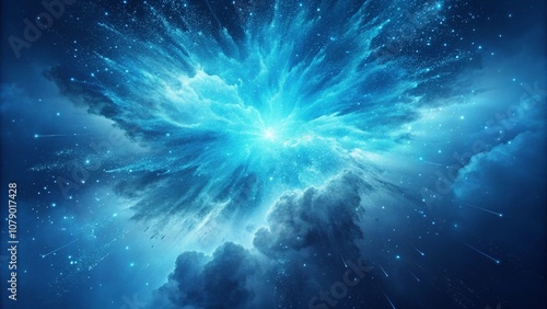 abstract blue space background 