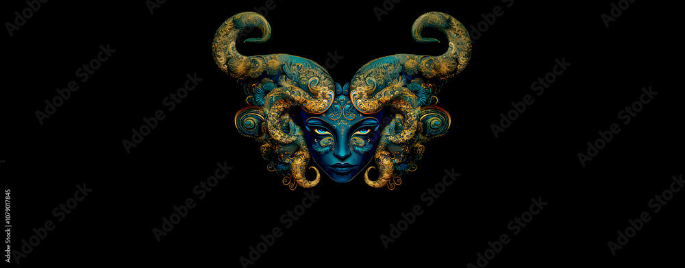 Fototapeta premium Virgo, sign of the zodiac. Woman, beauty