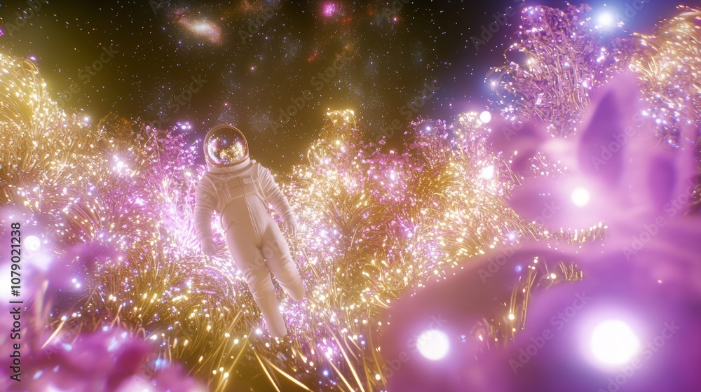 Exploring Infinity: Astronaut in Vibrant Star Clusters 3D Render with Swirling Galaxies | Ultra-Detailed Space Exploration Artwork Exploring Infinity: Astronaut in Vibrant Star Clusters 3D Render with Swirling Galaxies | Ultra-Detailed Space Exploration Artwork
