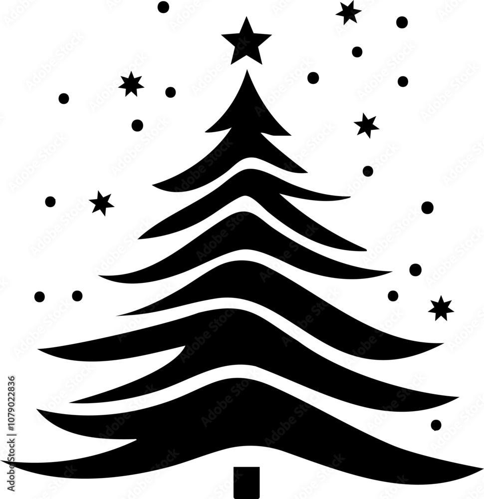 A classic Christmas tree silhouette perfect for holiday decor and festive designs. Its minimalist outline brings timeless Christmas charm to any project. A classic Christmas tree silhouette perfect for holiday decor and festive designs. Its minimalist outline brings timeless Christmas charm to any project.