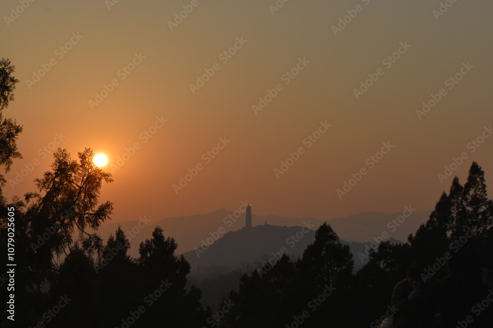 Sunset at the Summer Palace
