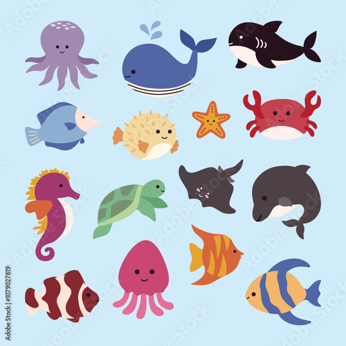 Sea animal vector