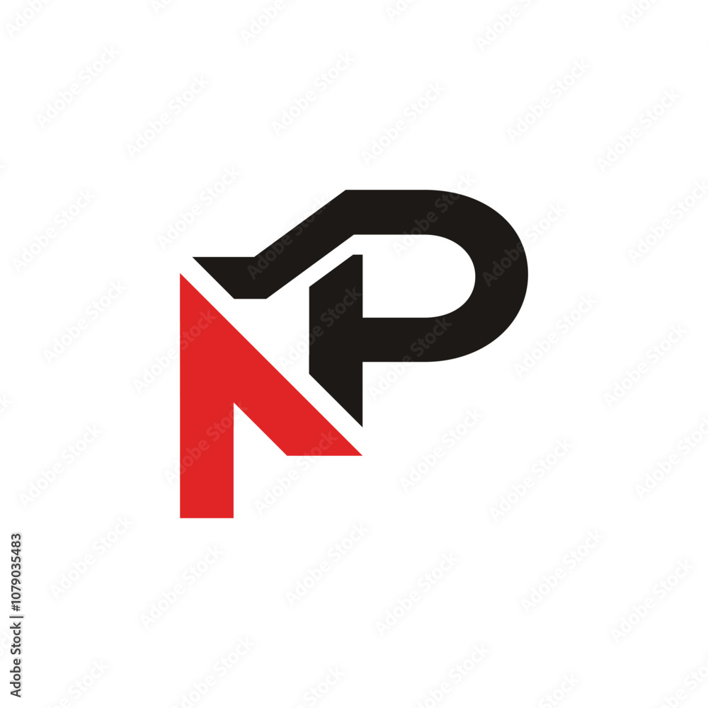 NP Simple logo vector design template. NP Simple logo vector design template.