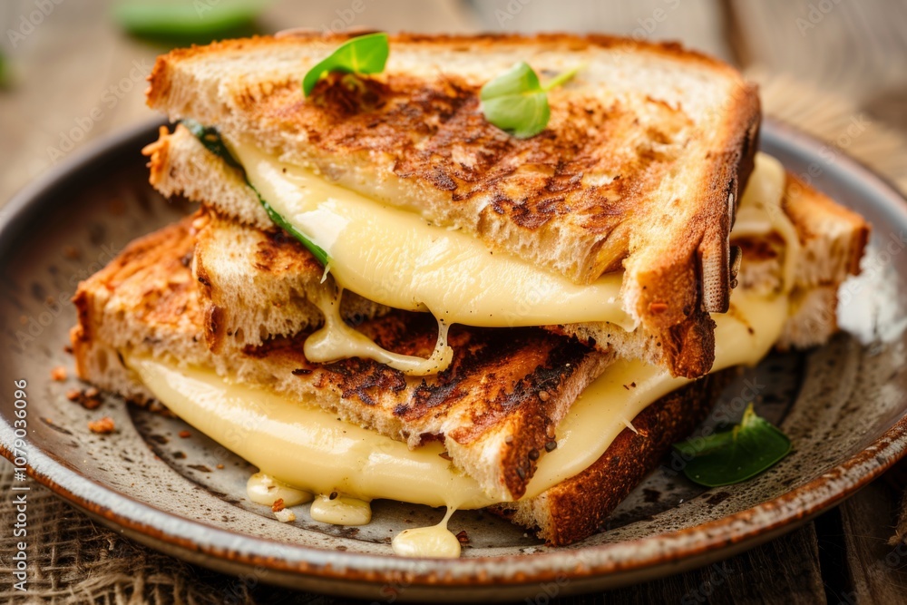 Delicious grilled cheese sandwich with vegetables Delicious grilled cheese sandwich with vegetables