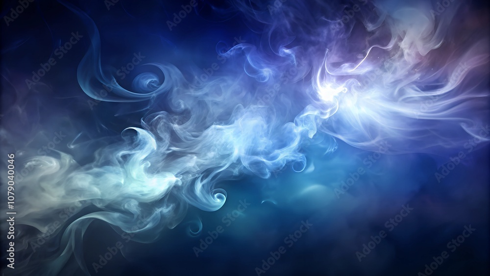 Mystical swirling smoke in vibrant blue and purple tones, ethereal and dynamic atmosphere, abstract art, copy space
Mystical swirling smoke in vibrant blue and purple tones, ethereal and dynamic atmosphere, abstract art, copy space