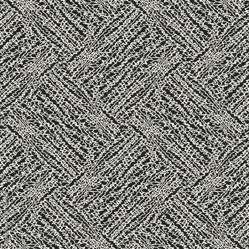 Black And White Broken Striped Basketweave Pattern photo