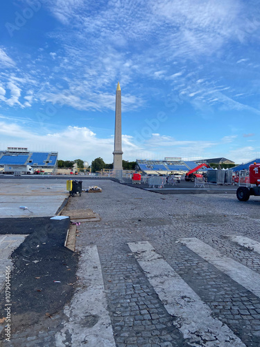 Place de la Concorde à Paris après les JO photo