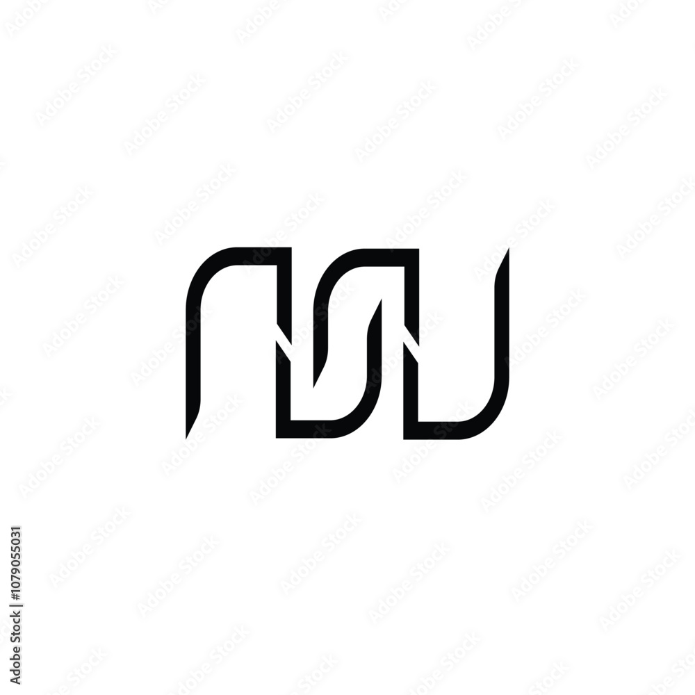 N Letter monogram logo design N Letter monogram logo design