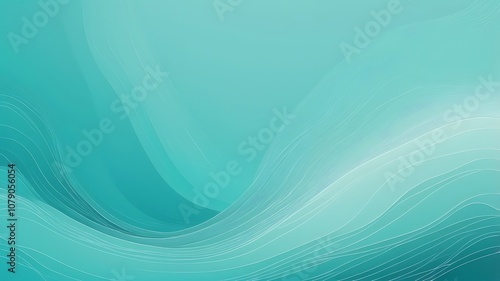 A soft turquoise gradient background inspired by nature with organic textures, flowing smoothly from light to deep shades of turquoise, resembling tranquil water