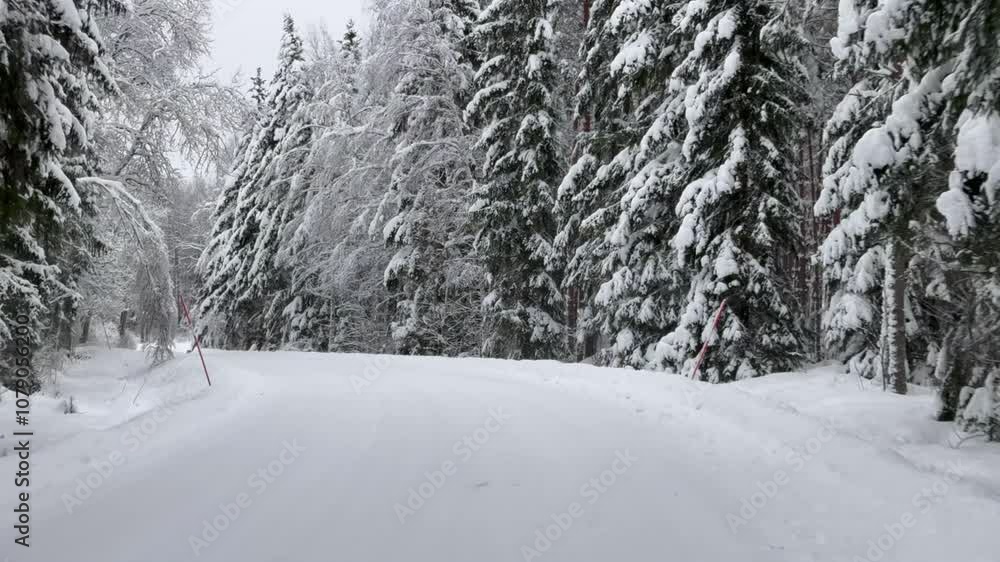 Snow covered trees, Swedish winter Snow covered trees, Swedish winter