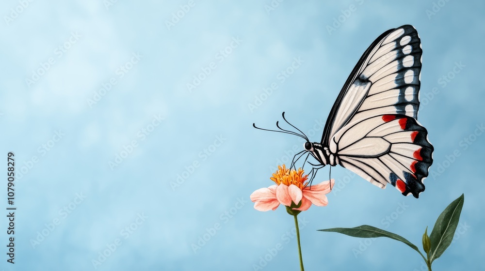 Obraz premium Beautiful Butterfly on Flower Nature Photography Spring Summer