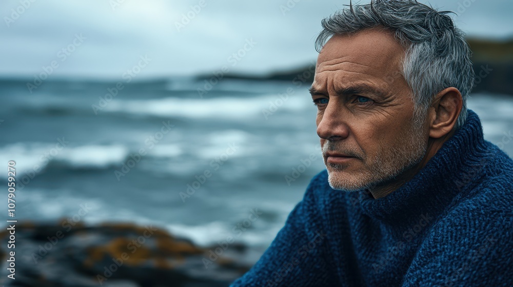 The Man by the Ocean. The Man by the Ocean.
