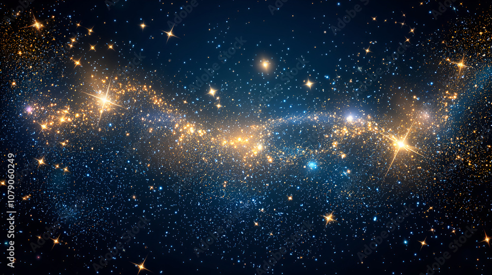 Starry Night, Cosmic Glow Starry Night, Cosmic Glow