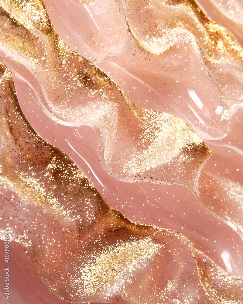 Fototapeta premium Shimmering Pink & Gold