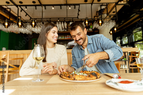 Couple enjoying a delightfu...