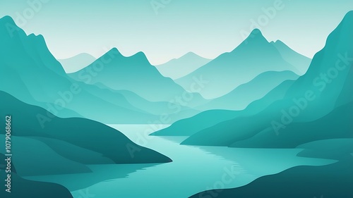 Textured turquoise gradient inspired by natural landscapes, with subtle organic patterns and a smooth, gentle transition between shades
