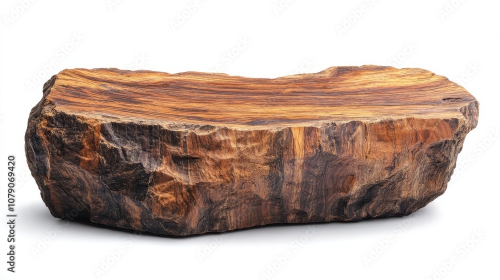 empty brown stone isolated on white empty brown stone isolated on white