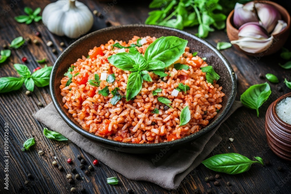 Delicious Tomato Basil Rice Bowl Delicious Tomato Basil Rice Bowl