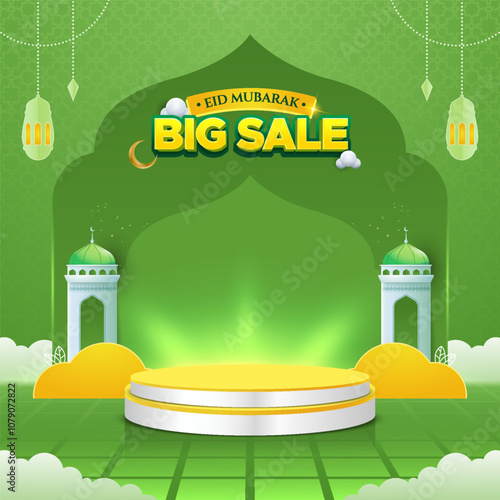 Eid mubarak big sale social media banner