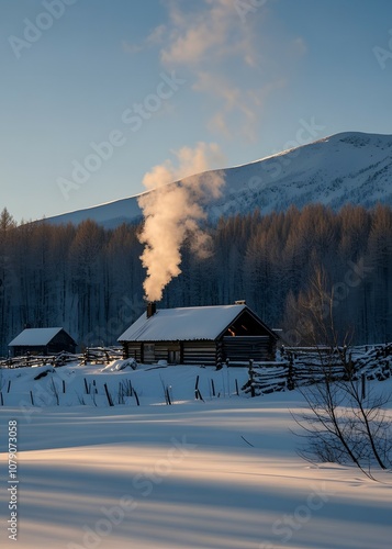 smoke from a chimney