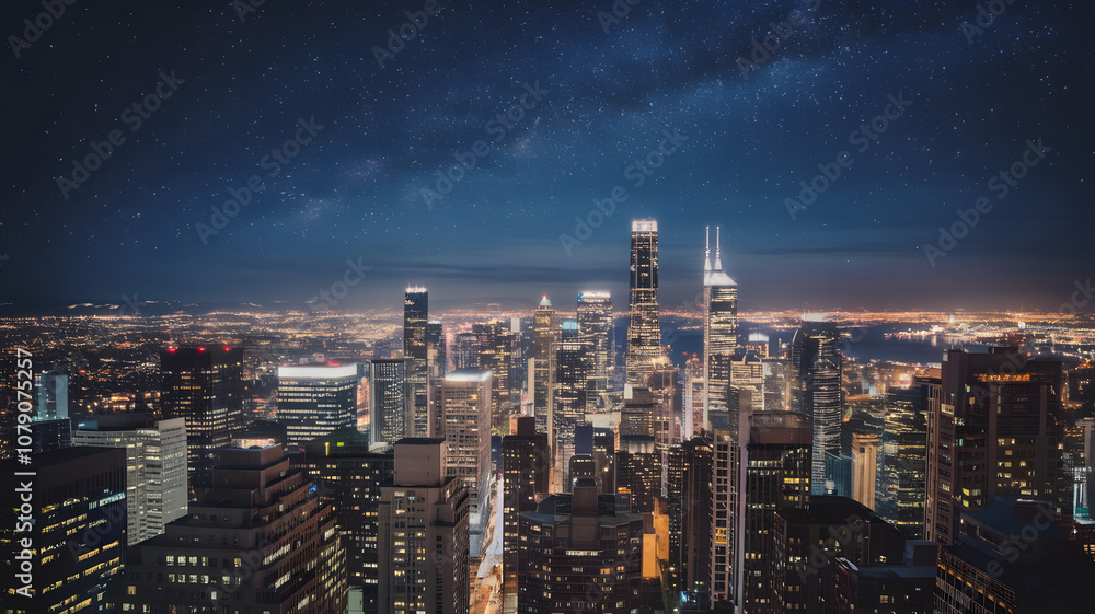 Obraz premium city at night