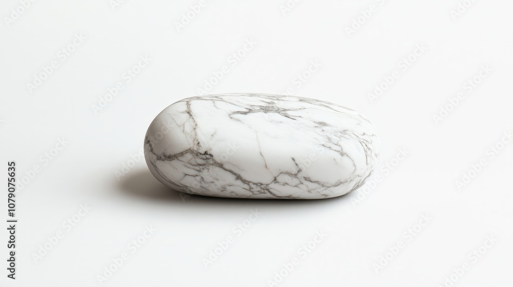 white round vibrant stone on the white background white round vibrant stone on the white background