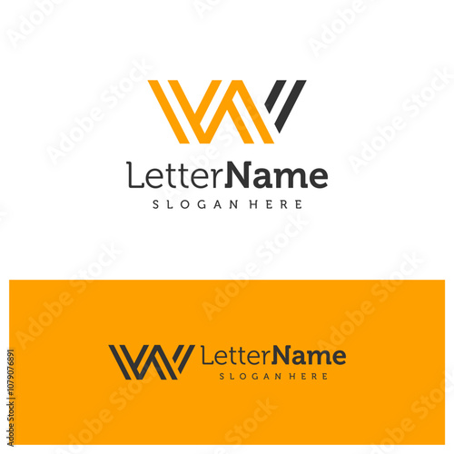Letter NW logo design vector. Creative Initial NW logo concepts template