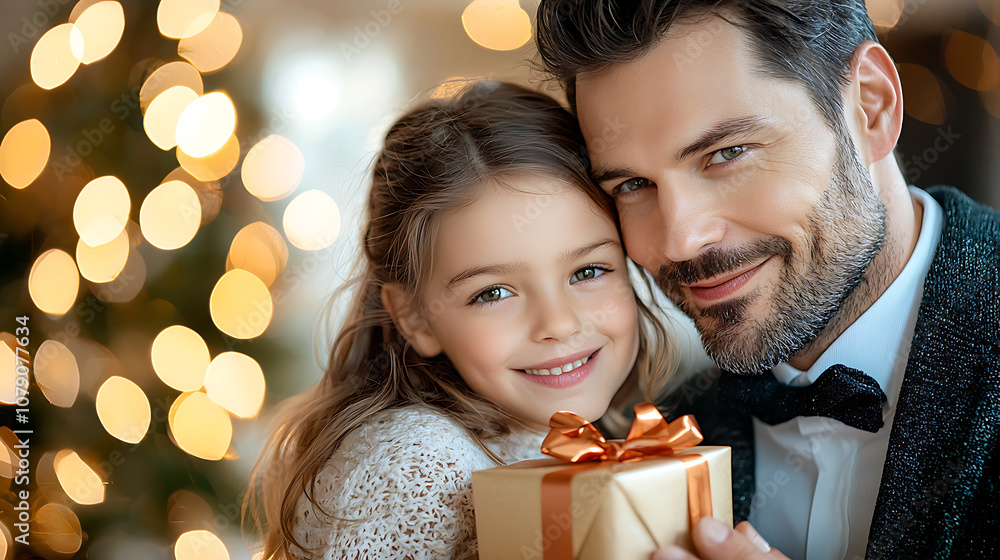 Family celebrates joyous occasion in a festive living room filled with holiday cheer and love Family celebrates joyous occasion in a festive living room filled with holiday cheer and love