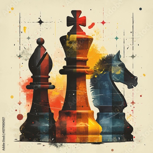 Sleek chess poster layout
