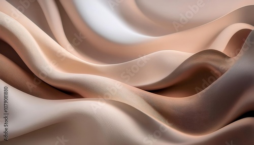 Abstract Flowing Sand Dunes in Soft Pastel Tones. Organic Wavy Texture with Minimalist, Serene Curves. Perfect for Calm, Meditative, or Nature Inspired Backgrounds and Design Concepts