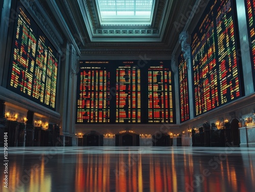 Wallpaper Mural Economical stock market graph Torontodigital.ca