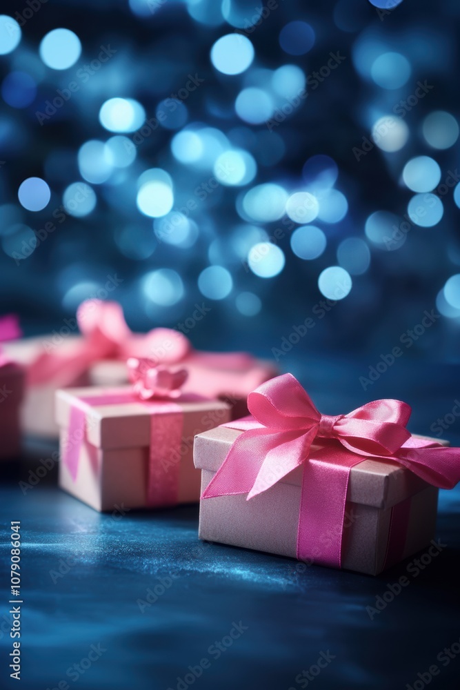 Lovely pink feminine tone gift box for Valentine’s Day, Mother's Day. Lovely pink feminine tone gift box for Valentine’s Day, Mother's Day.