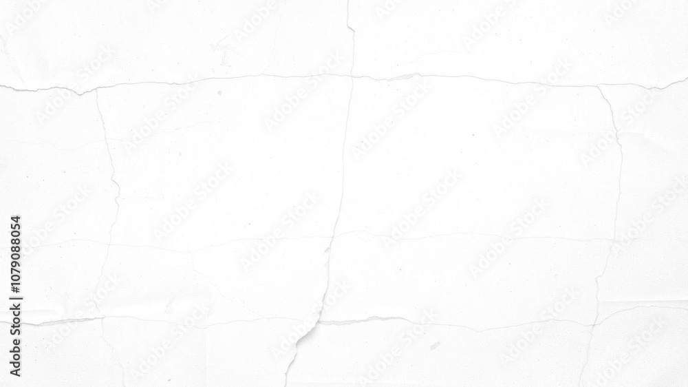 Obraz premium White creased poster texture with a subtle grainy surface, ideal for adding a vintage or distressed look to designs, distressed, template, creased