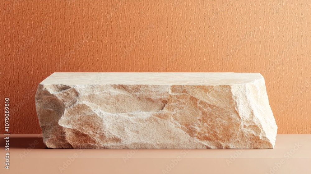 3d rendered minimalistic empty brown stone 3d rendered minimalistic empty brown stone
