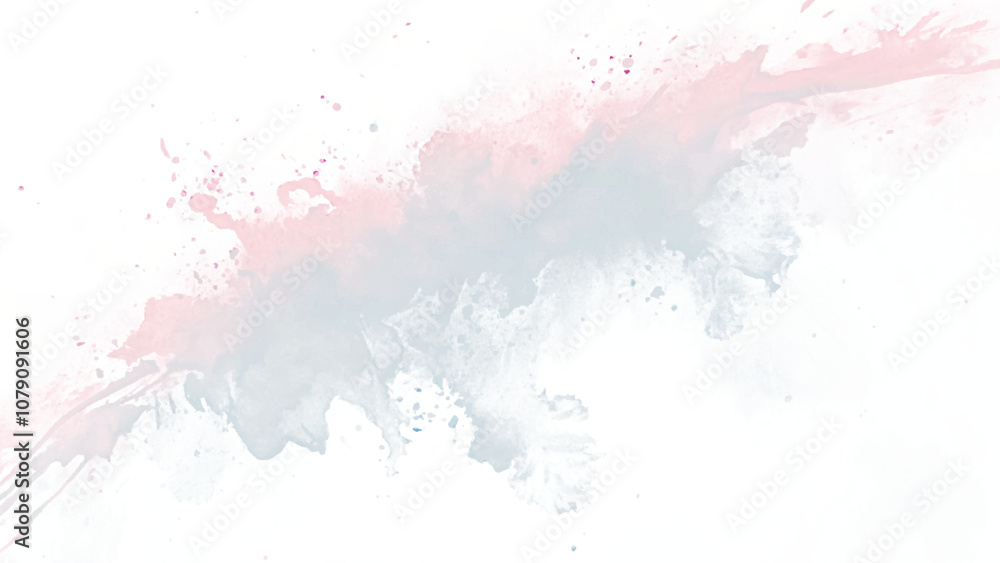 Obraz premium Colorful watercolor splash red design background texture.