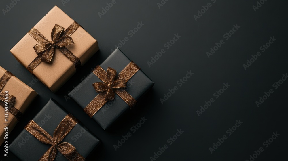 Gift box for holiday closeup view Gift box for holiday closeup view