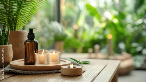 Aromatherapy and relaxation featured in flat style interior design