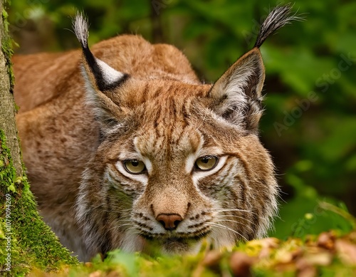 lynx stalking it's prey