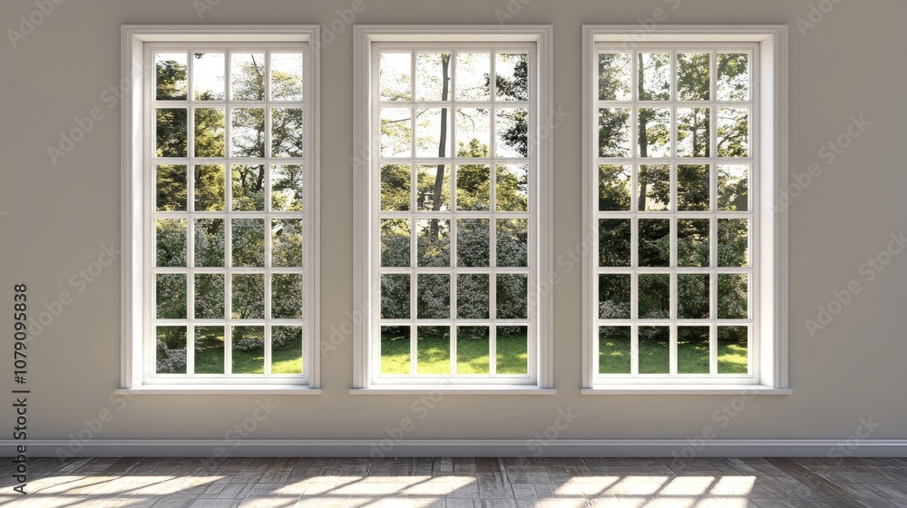 Fototapeta premium Three dimensional window design